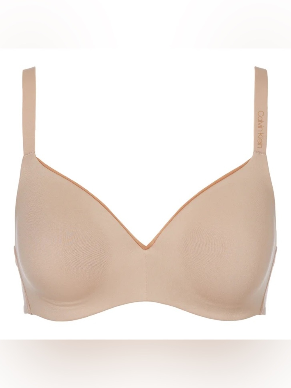 Calvin Klein wireless T-Shirt Bra in Nude Beige